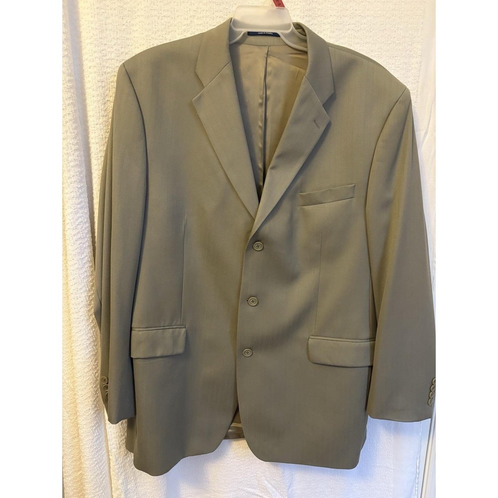 KASPER 100% Wool 2Pc Mens Suit 46L Pants 40 x 32 unhemmed Canada‎